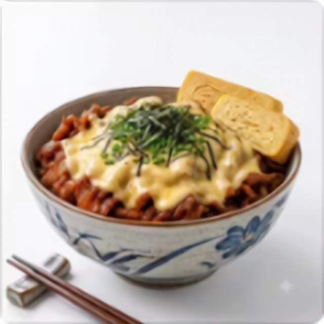 Gyudon Cheese Overload + Tamagoyaki
